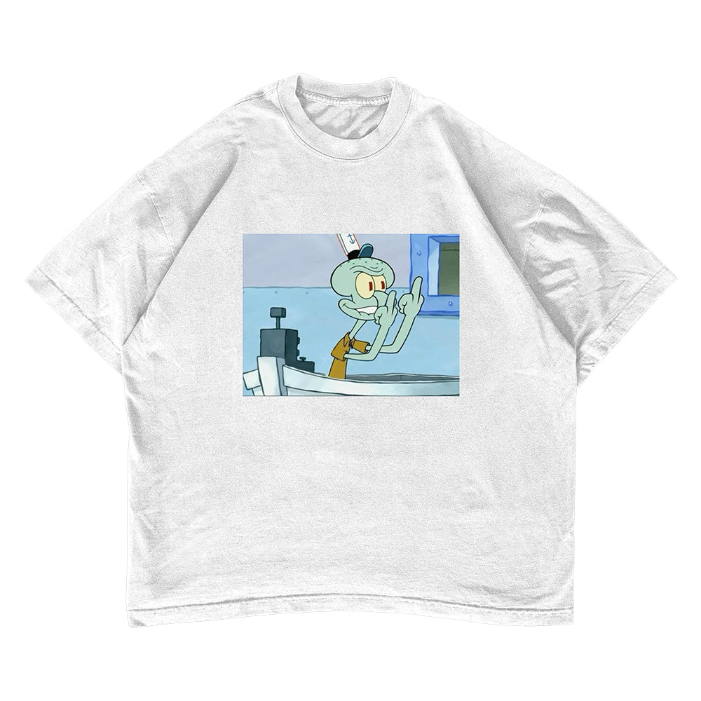 Squidward Flip Off T-shirt