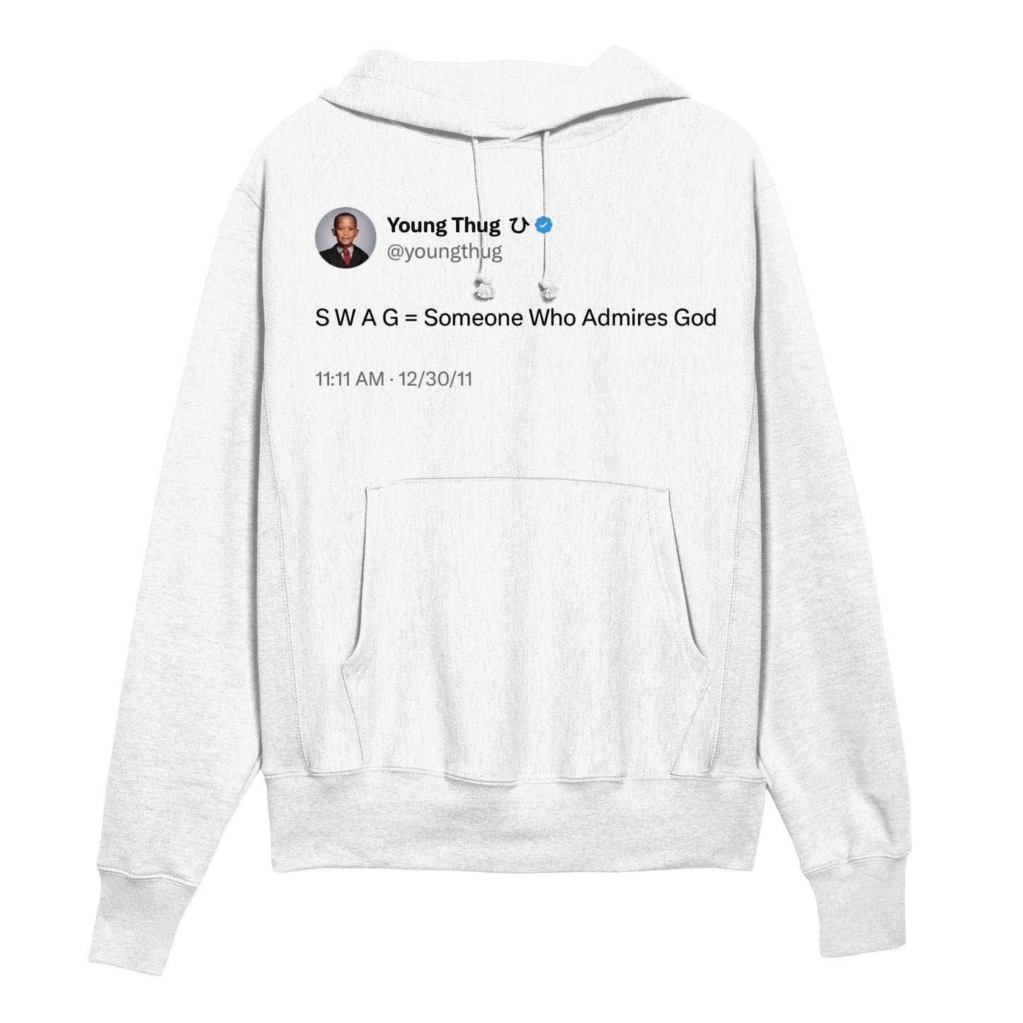 Young Thug Tweet "SWAG = Someone Who Admires God" Hoodie